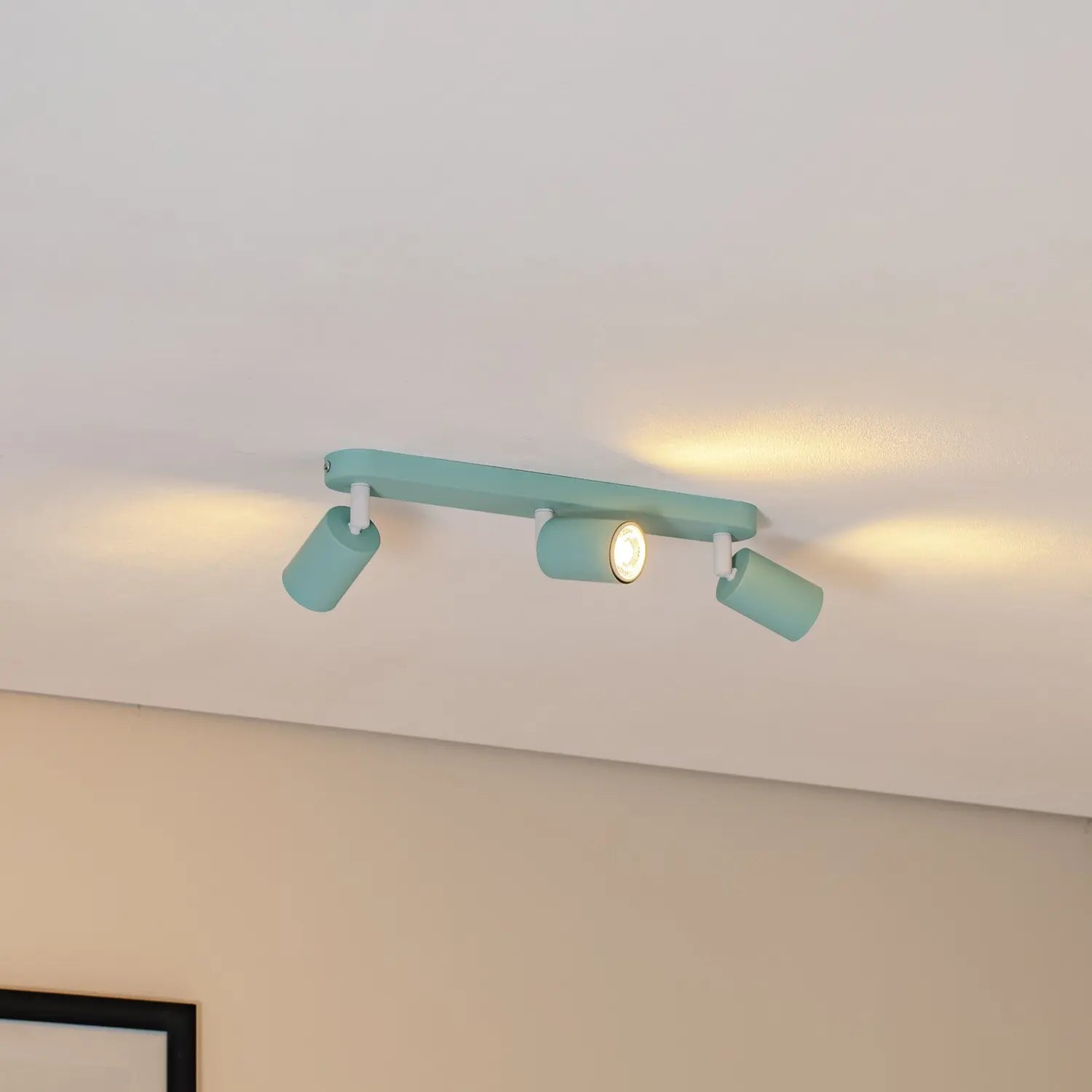 B-Ware Tk Lighting Deckenstrahler Livia Mintgrün Strahler Gu10 Metall 52cm 3 Flammig
