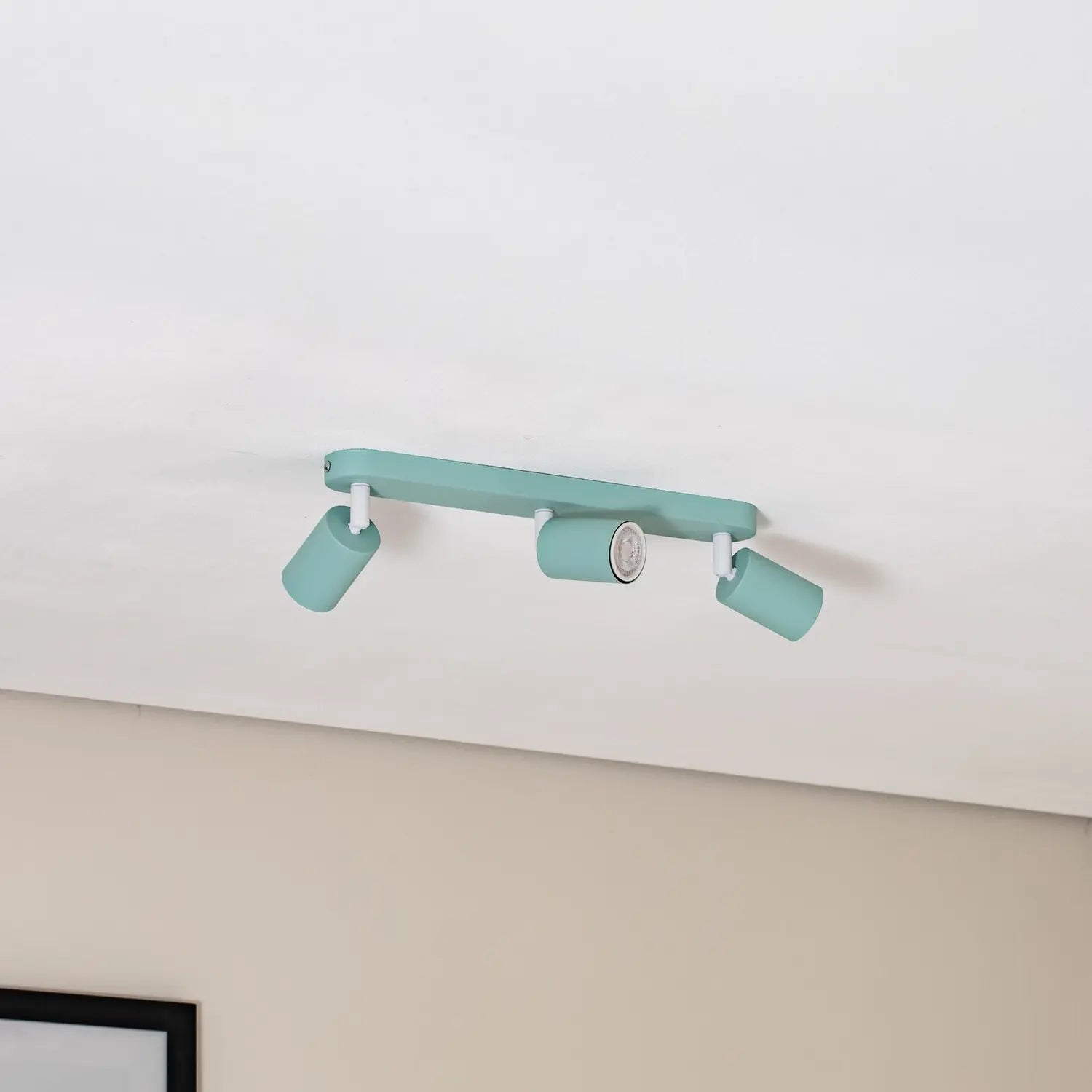 B-Ware Tk Lighting Deckenstrahler Livia Mintgrün Strahler Gu10 Metall 52cm 3 Flammig