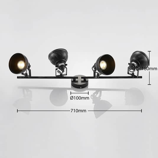 B-Ware Lindby Deckenstrahler Deckenlampe Lampe Leuchter Deckenlamper Lovro 4 Flammig - 4251096558890