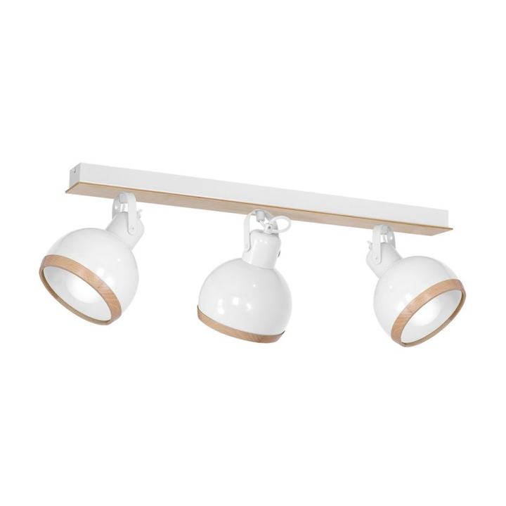 Deckenstrahler Oval Länglicher Strahler Deckenleuchte Lampe 3 Flg. E27 Weiß  B-Ware - 5902693772026
