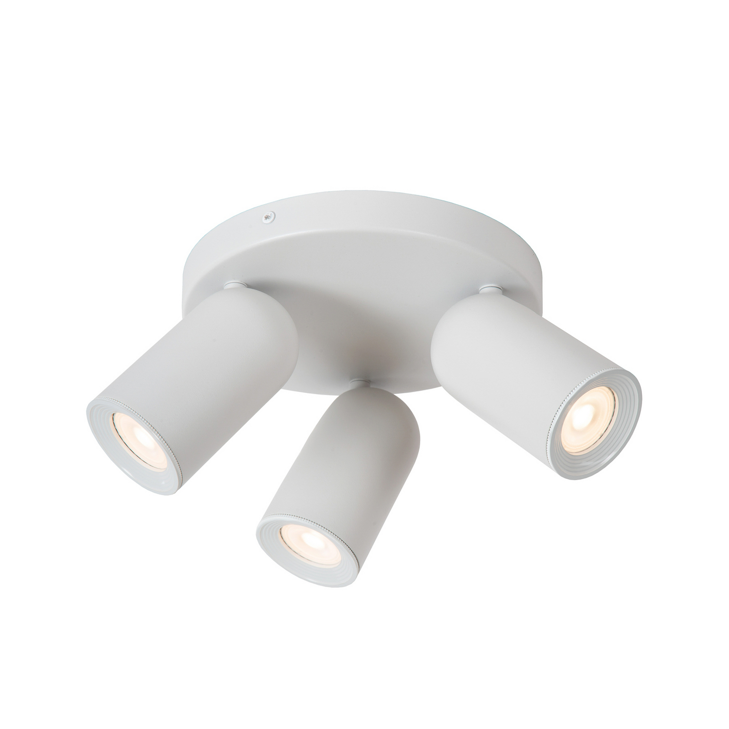 B-Ware Lucide Deckenstrahler Punch Dreiflammig Rondell Weiß Deckenlampe Lampe Leuchte