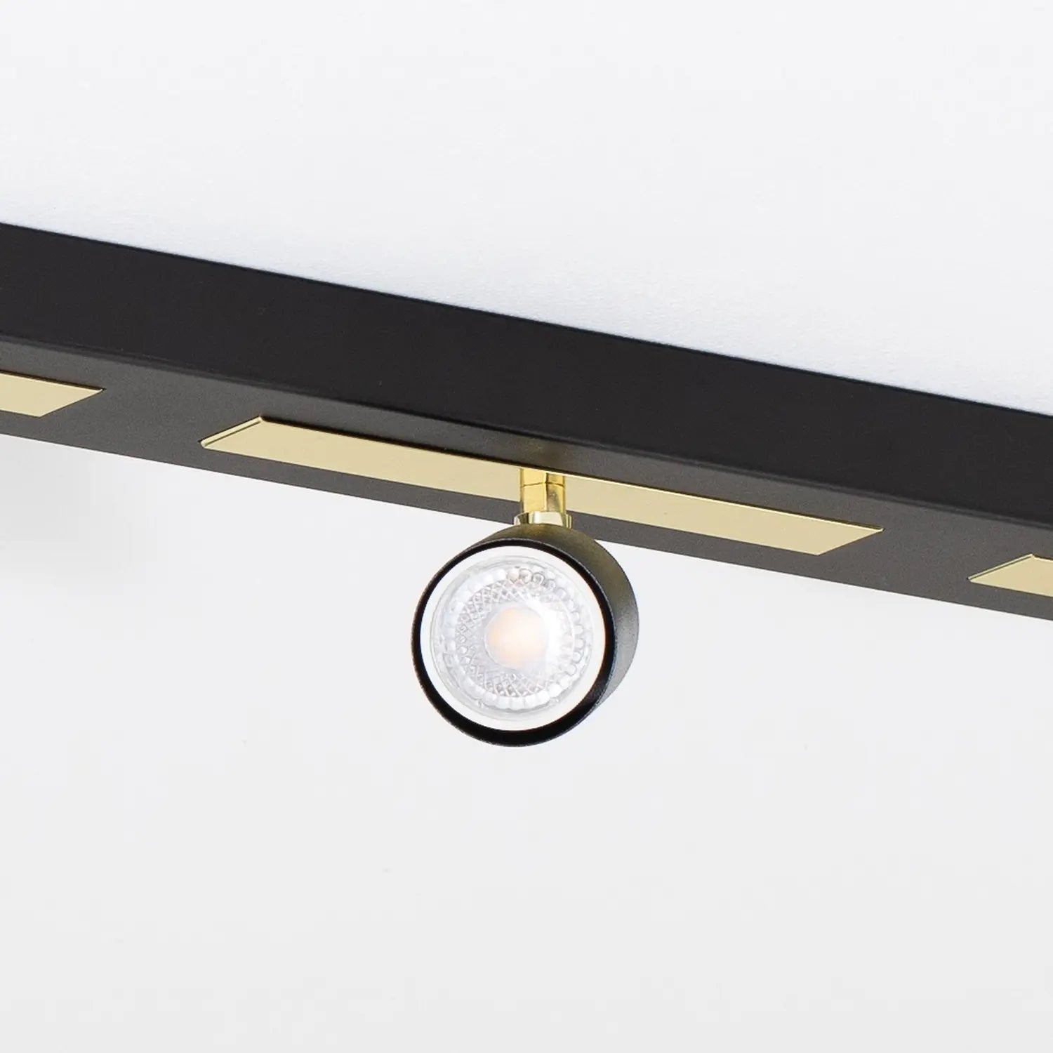 B-Ware Deckenstrahler Rodez Deckenspot Strahler Schwarz Gold Stahl 3 Flammig Gu10 Led - 5907565916638