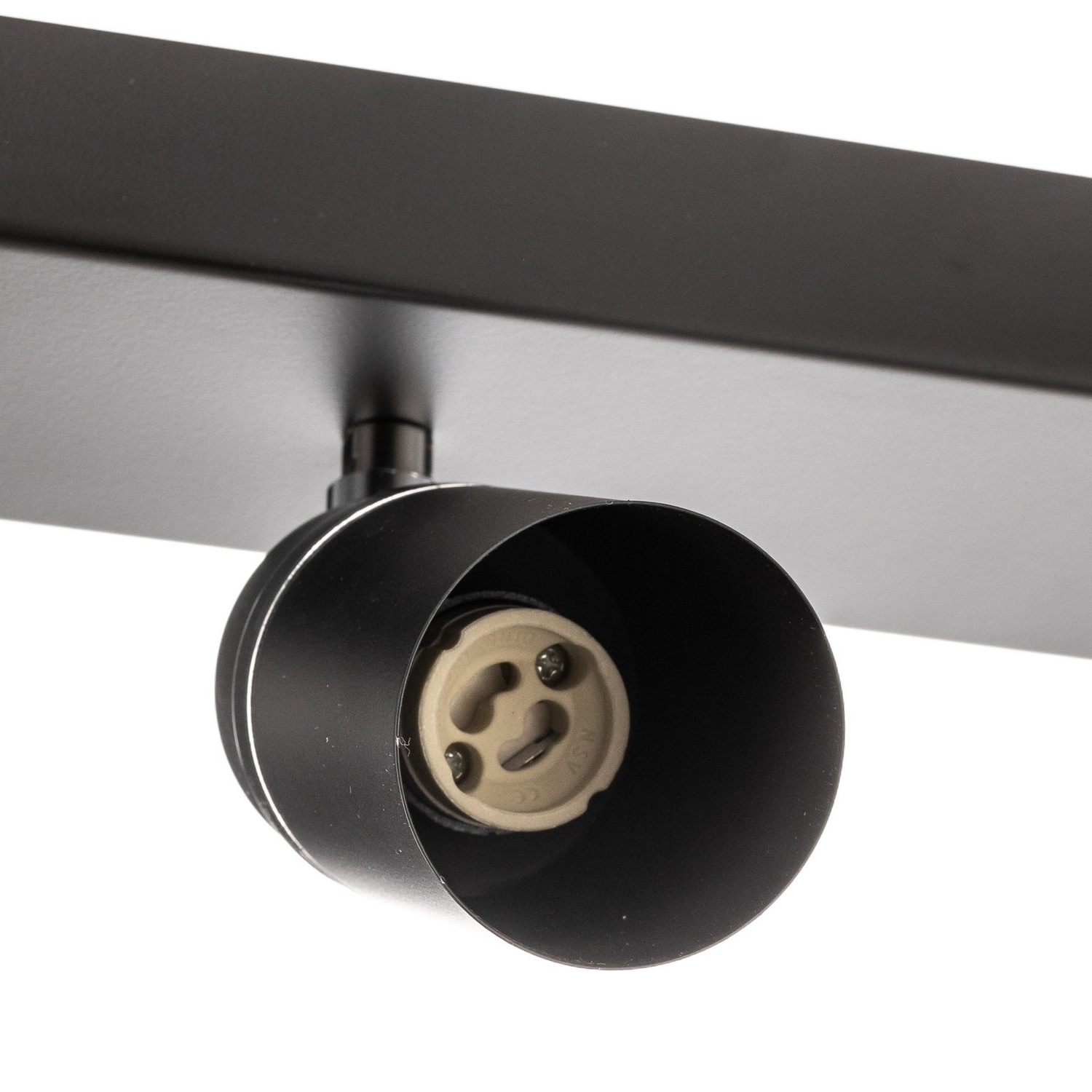 B-Ware Rondo Deckenstrahler Leuchte Schwarz Chrom Edelstahl 8 Flammig Wohnbeleuchtung