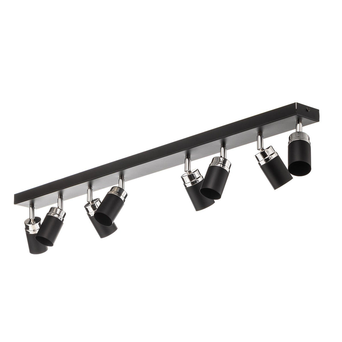Rondo Deckenstrahler Leuchte schwarz chrom Edelstahl 8-flammig Wohnbeleucht660 - 5907565951509