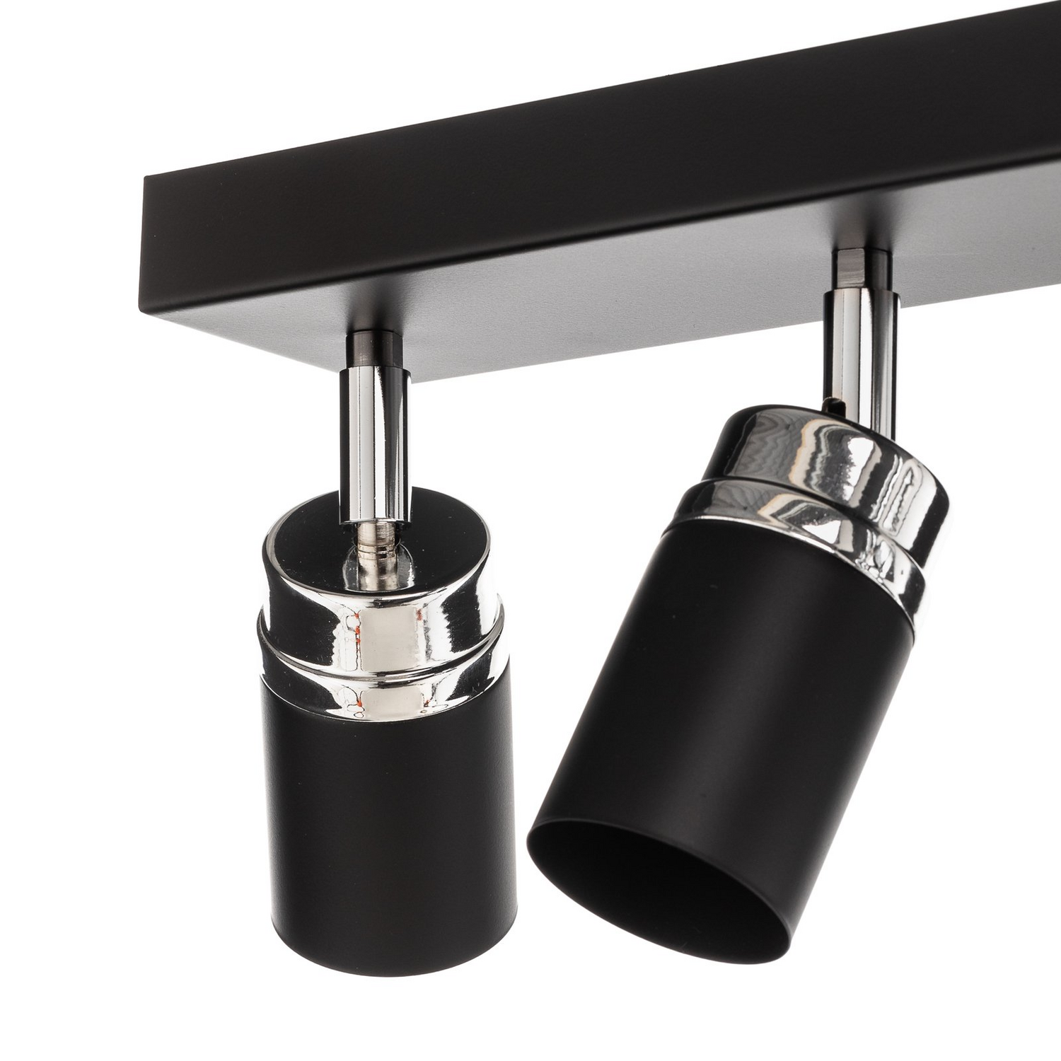 B-Ware Rondo Deckenstrahler Leuchte Schwarz Chrom Edelstahl 8 Flammig Wohnbeleuchtung