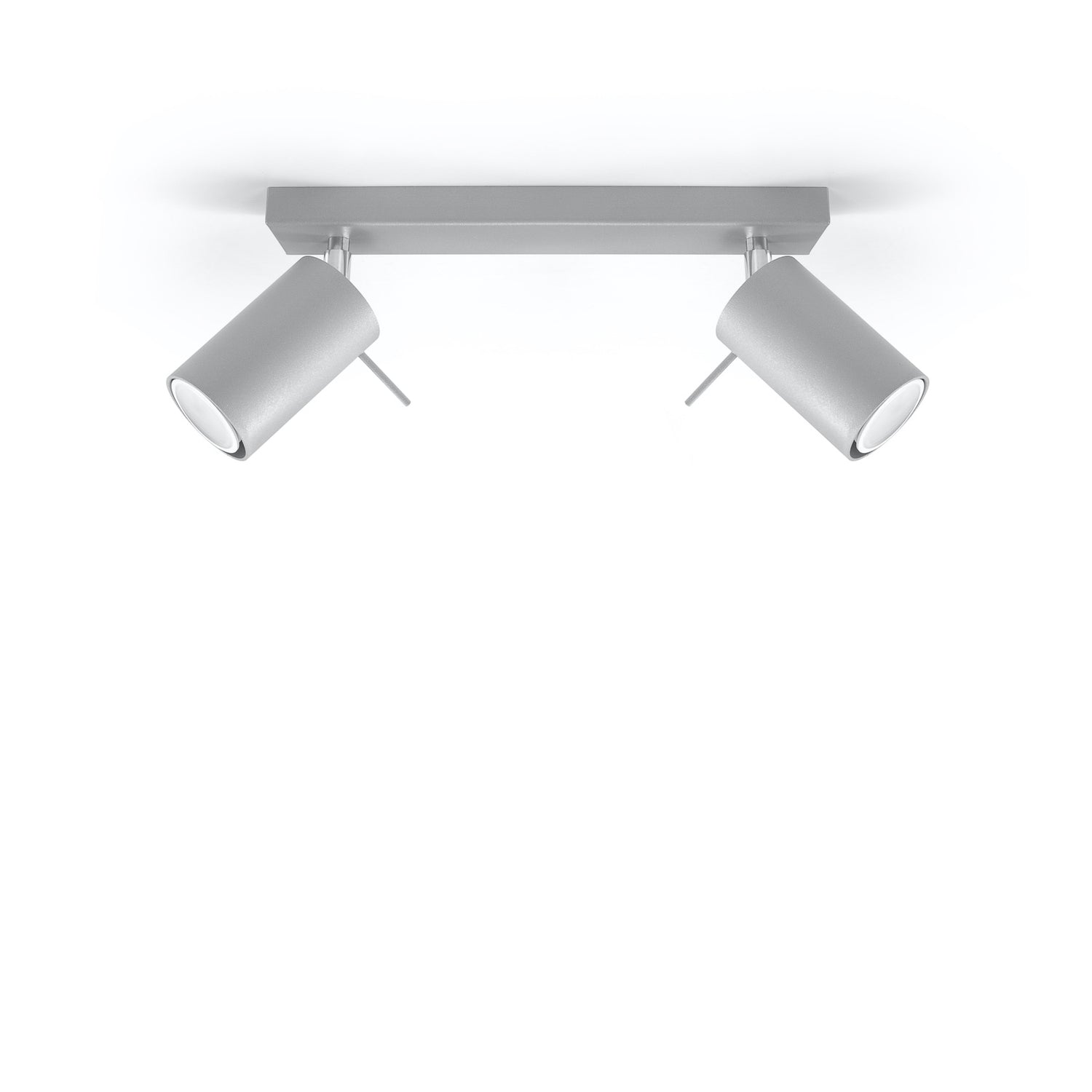 B-Ware Sollux Lighting Deckenstrahler Rund, Grau, Mit 2 Leuchten - 5903282730359
