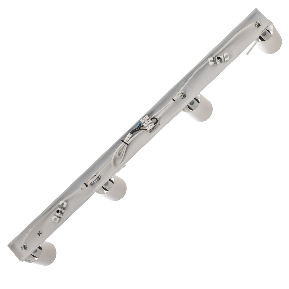 Euluna Deckenstrahler Round, Lampe Leuchte Deckenlampe weiß vierflammig linear - 5903282710580
