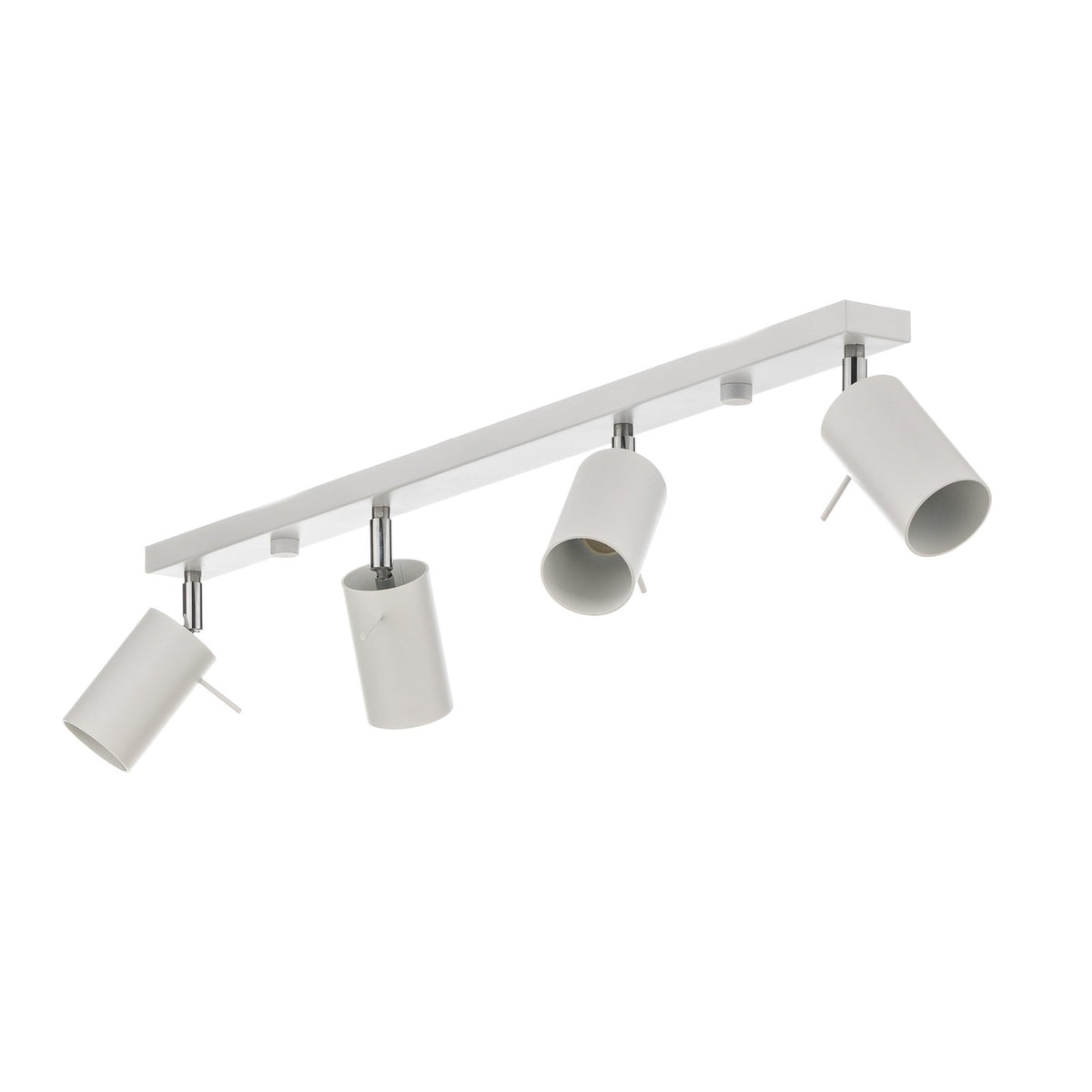 Euluna Deckenstrahler Round, Lampe Leuchte Deckenlampe weiß vierflammig linear - 5903282710580