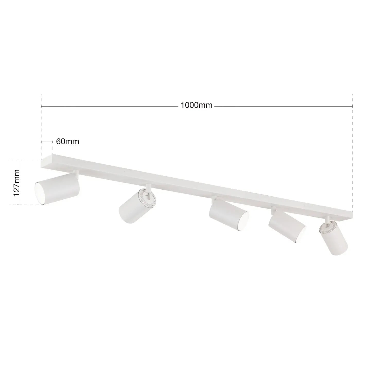 B-Ware Sean Deckenstrahler Deckenleuchte Strahler Weiß Aluminium Gu10 5 Flammig - 9003090273560