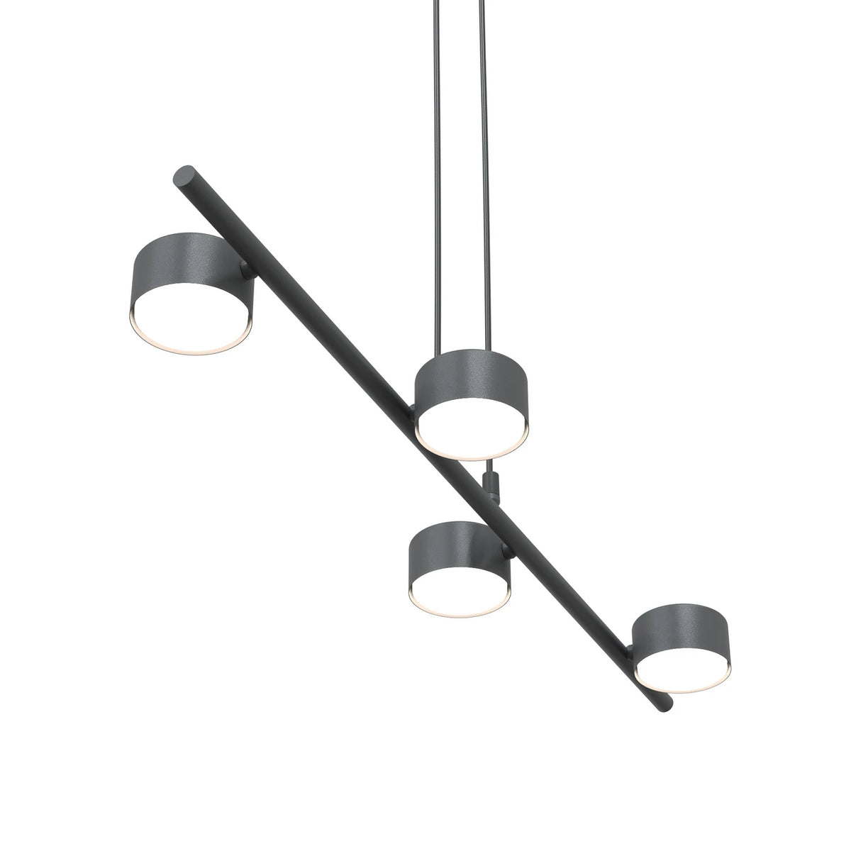 Deckenstrahler Sora Deckenspot Schwarz Stahl 4-flammig 80 cm GX53 LED Leuchte - 5907106011556
