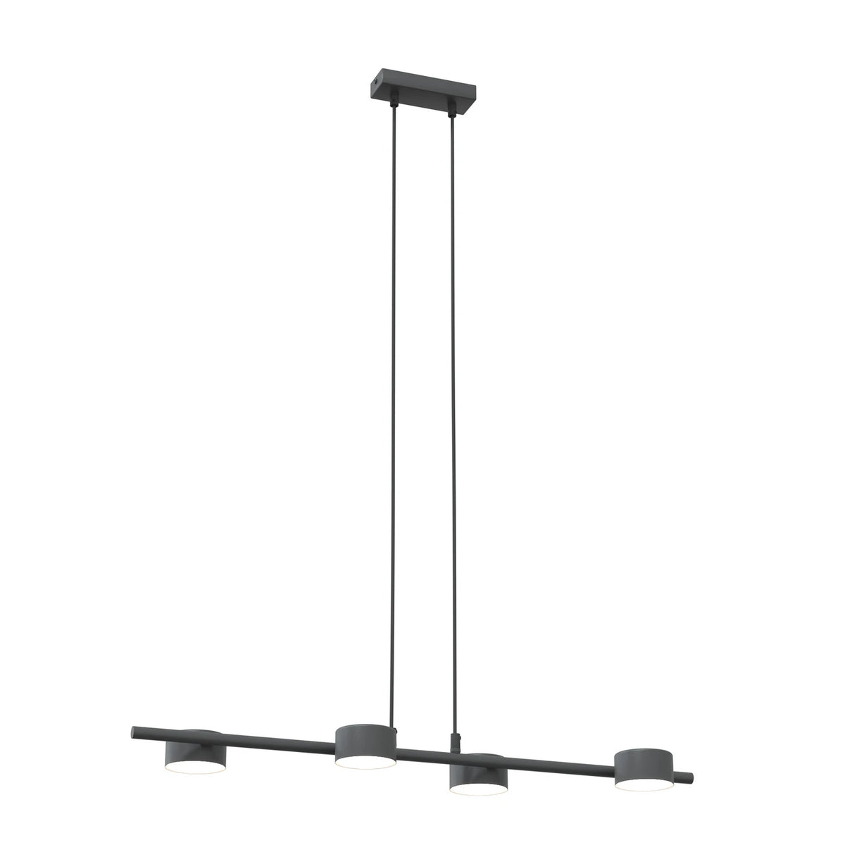 Deckenstrahler Sora Deckenspot Schwarz Stahl 4-flammig 80 cm GX53 LED Leuchte - 5907106011556