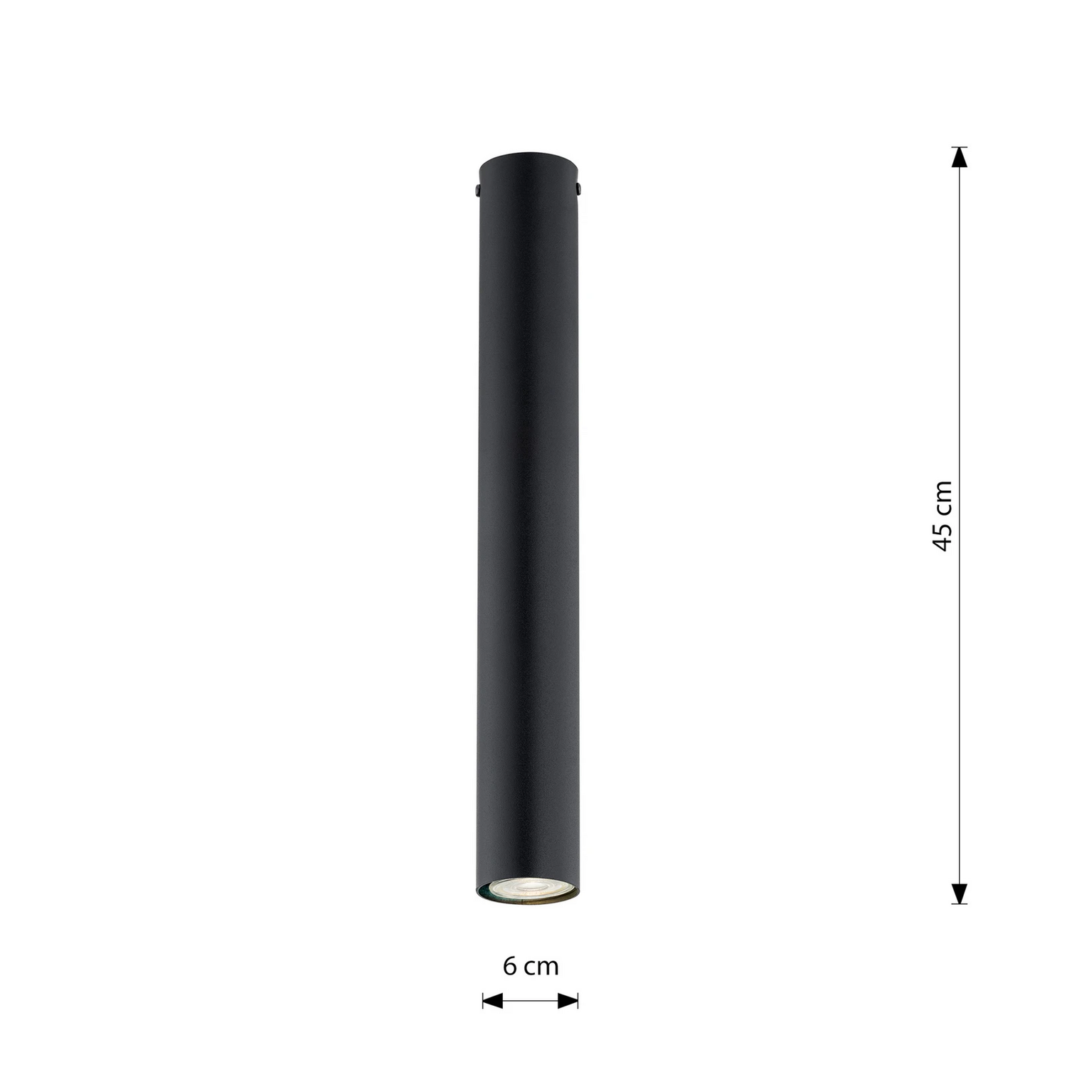Emibig Deckenstrahler Tecno 1 L Gu10 H45 Cm Schwarz Deckenlampe Pendelleuchte B-Ware