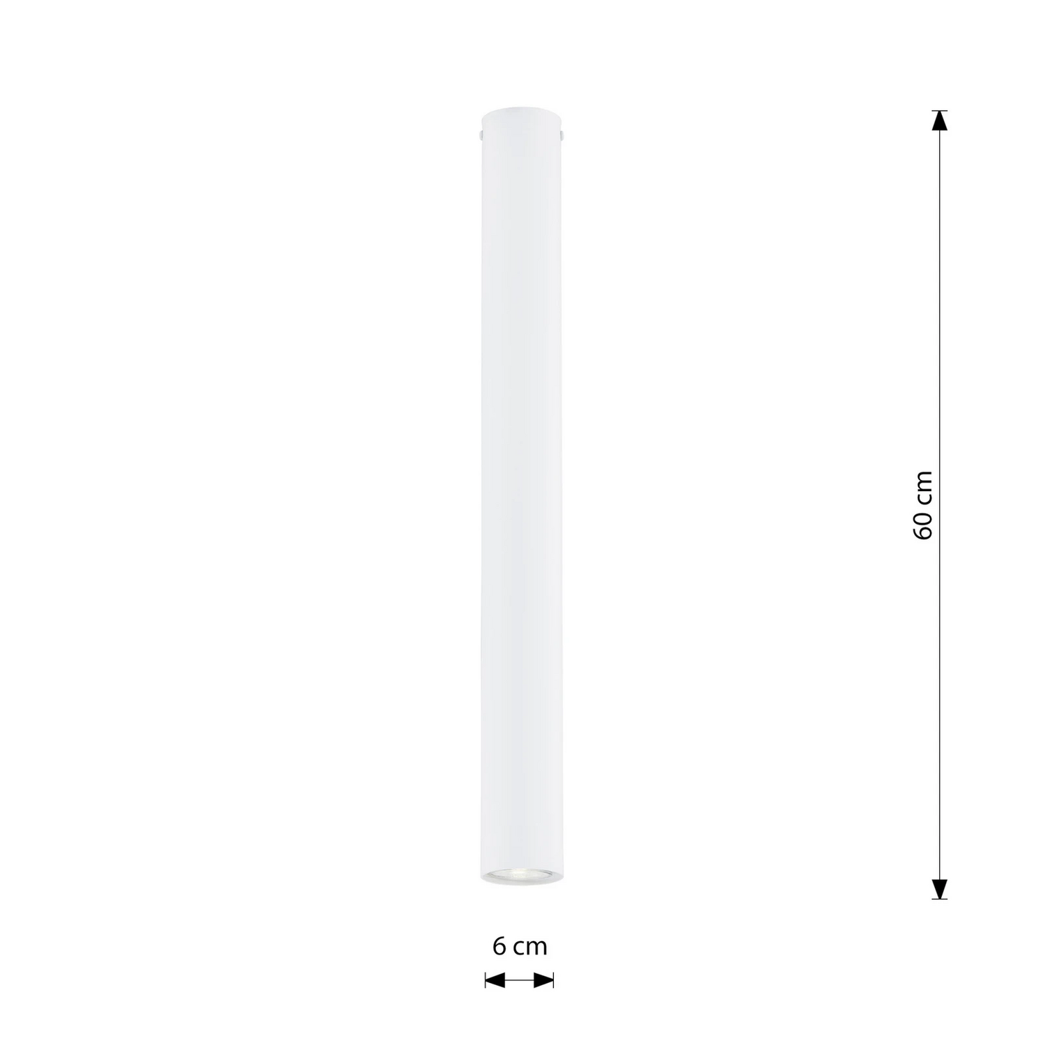 Emibig Deckenstrahler Tecno 1 Xl Deckenlampe Pendelleuchte Gu10 H60 Cm Weiß B-Ware