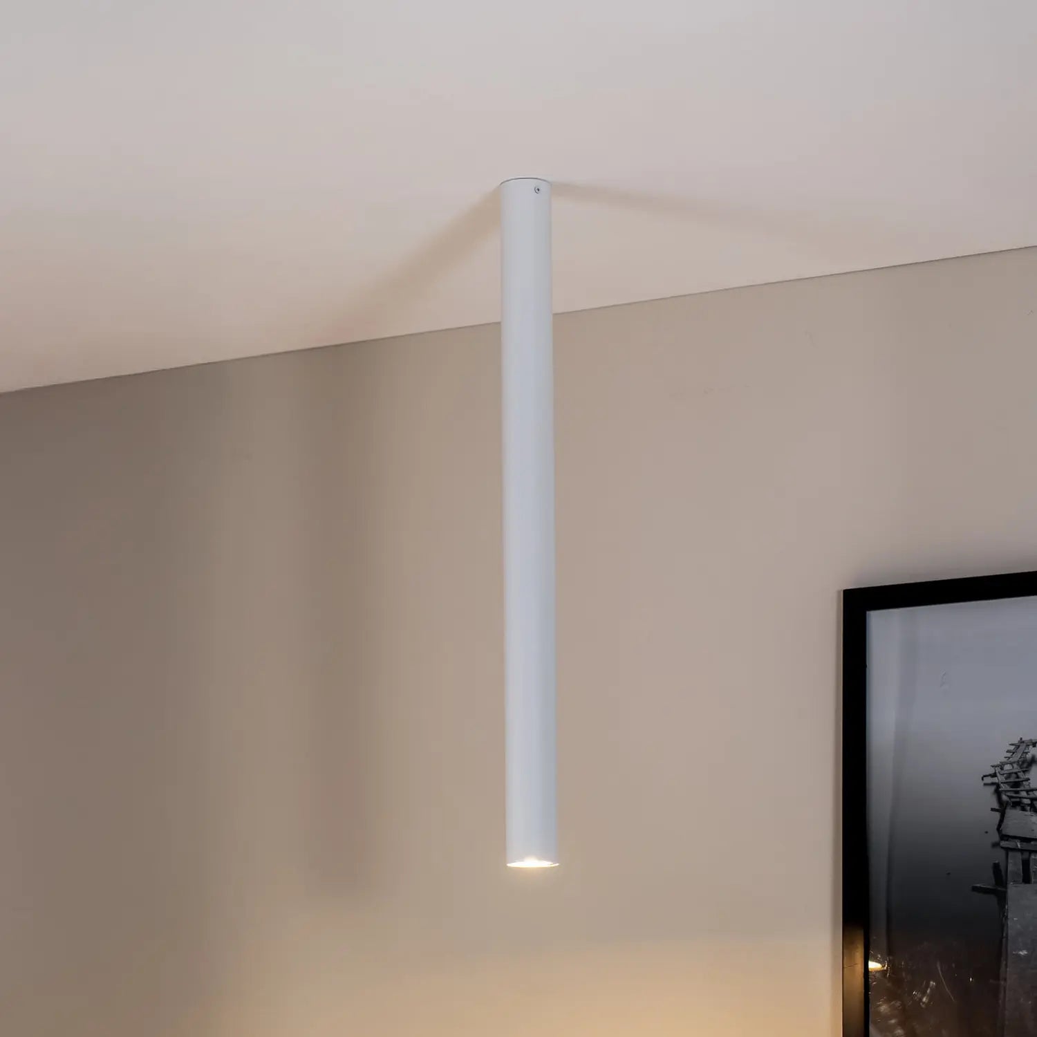 B-Ware Deckenstrahler Lampe Strahler Tecno 1 Xxl Stahl Weiß Gu10 Led Dimmbar 80 Cm - 5901738928701