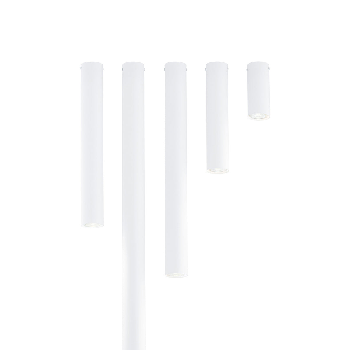 Deckenstrahler Lampe Strahler Tecno 1XXL Stahl weiß GU10 LED dimmbar 80 cm - 5901738928701