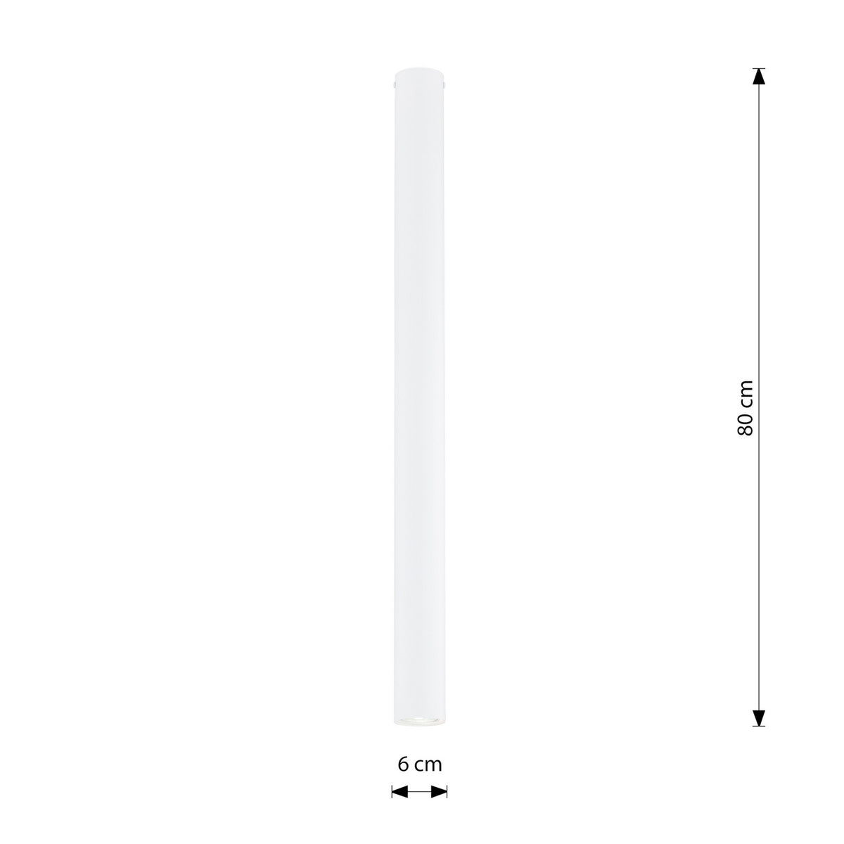 Deckenstrahler Lampe Strahler Tecno 1XXL Stahl weiß GU10 LED dimmbar 80 cm - 5901738928701