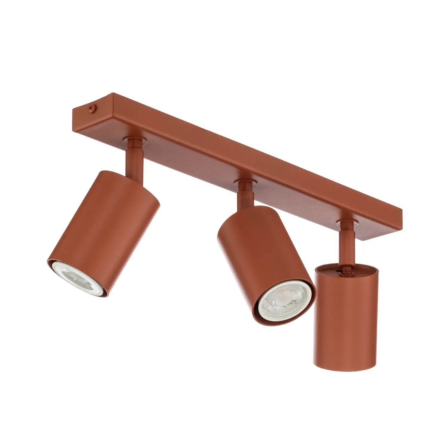 B-Ware Deckenstrahler Zoom Deckenleuchte Rot Stahl Leuchte Gu10 3 Flg Lampenspot - 5907555378439