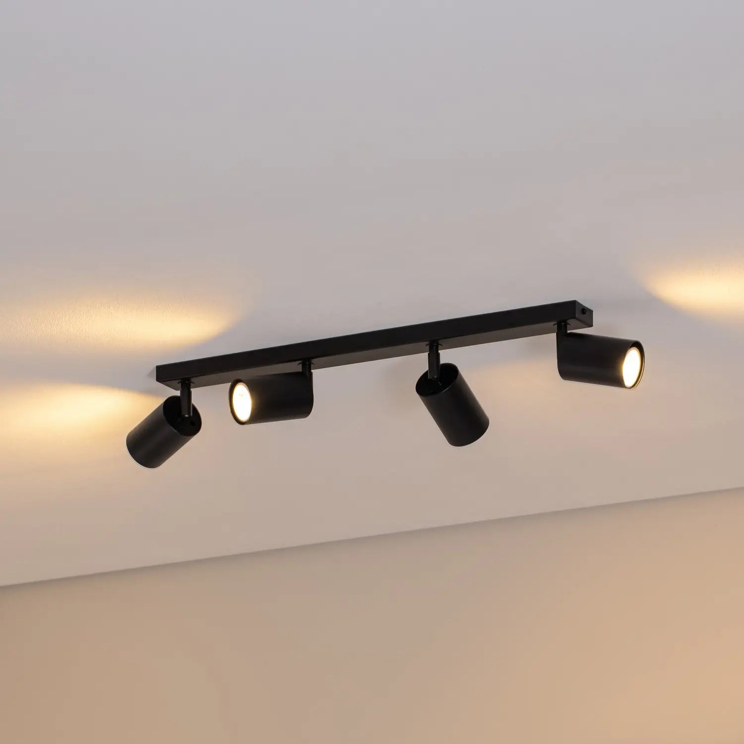 B-Ware Sigma Deckenstrahler Zoom Deckenleuchte Deckenlampe 4 Flg. Leuchte Lampe Schwarz - 5907554416606