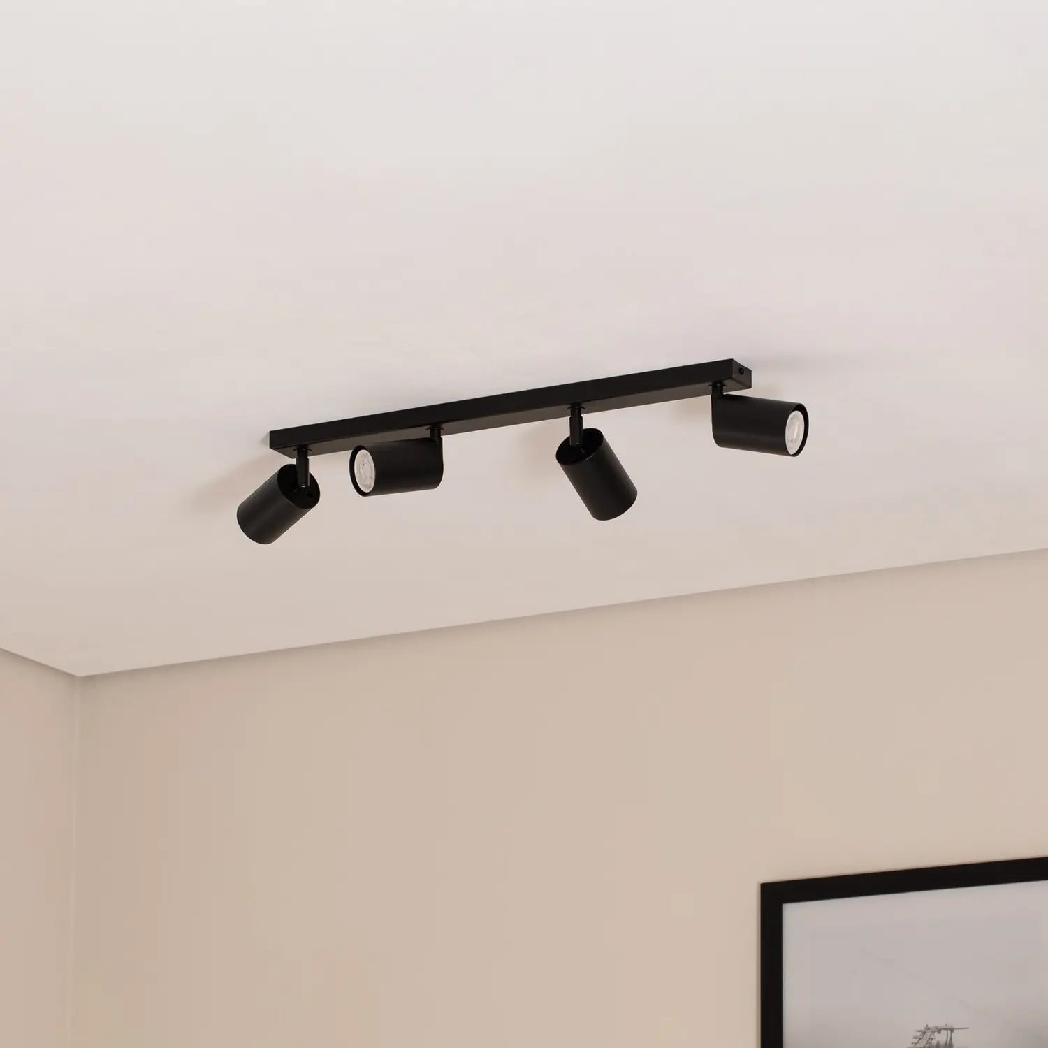 B-Ware Sigma Deckenstrahler Zoom Deckenleuchte Deckenlampe 4 Flg. Leuchte Lampe Schwarz - 5907554416606