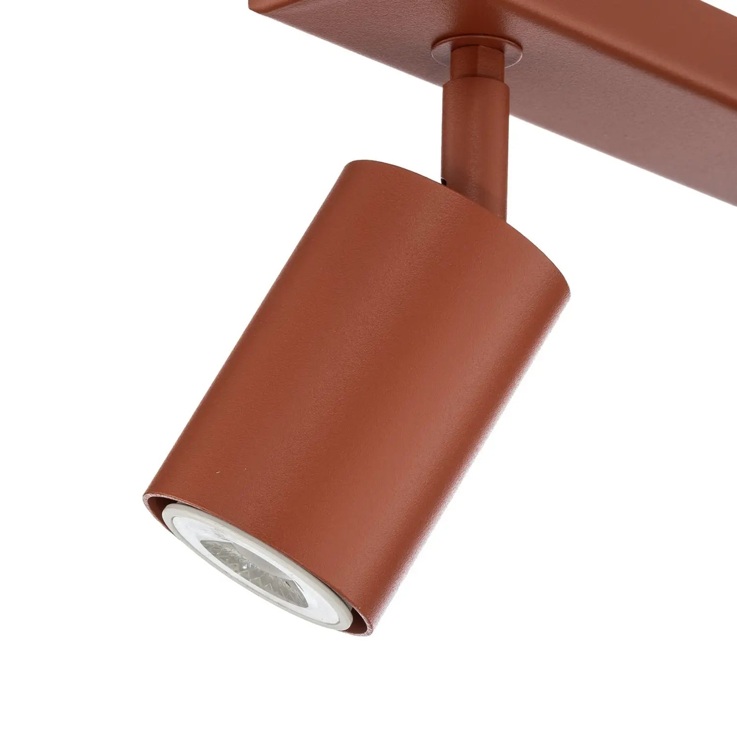 B-Ware Deckenstrahler Zoom Spotlampe Strahler Rot Stahl 4 Flammig Gu10 Led Lampe Licht - 5907555378446