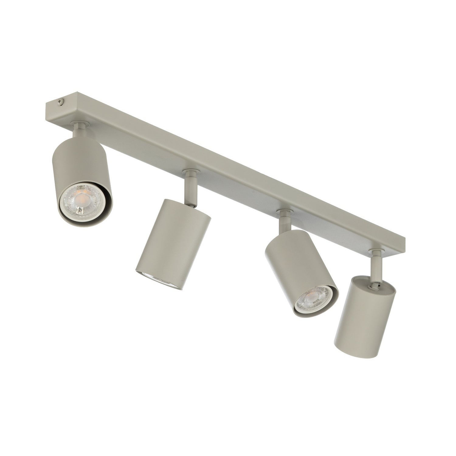 B-Ware Zoom Deckenstrahler Deckenleuchte Strahler 4 Flammig Stahl Grau Beige Gu10 - 5907555378477