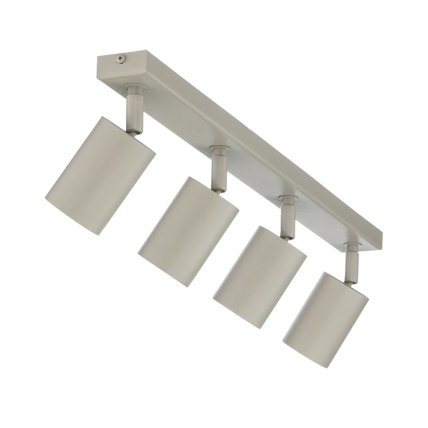 B-Ware Zoom Deckenstrahler Deckenleuchte Strahler 4 Flammig Stahl Grau Beige Gu10 - 5907555378477