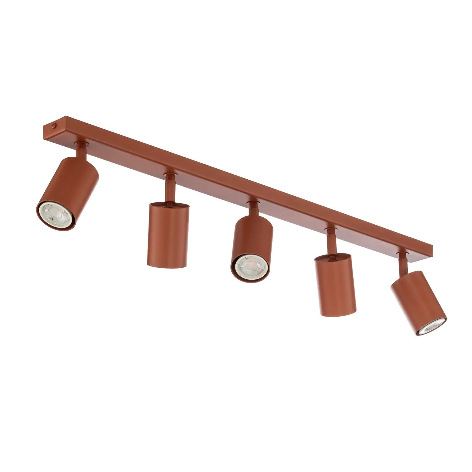 B-Ware Deckenstrahler Zoom Deckenspot Lampe Rot Stahl Pulverbeschichtet Gu10 5 Flg - 5907555378453