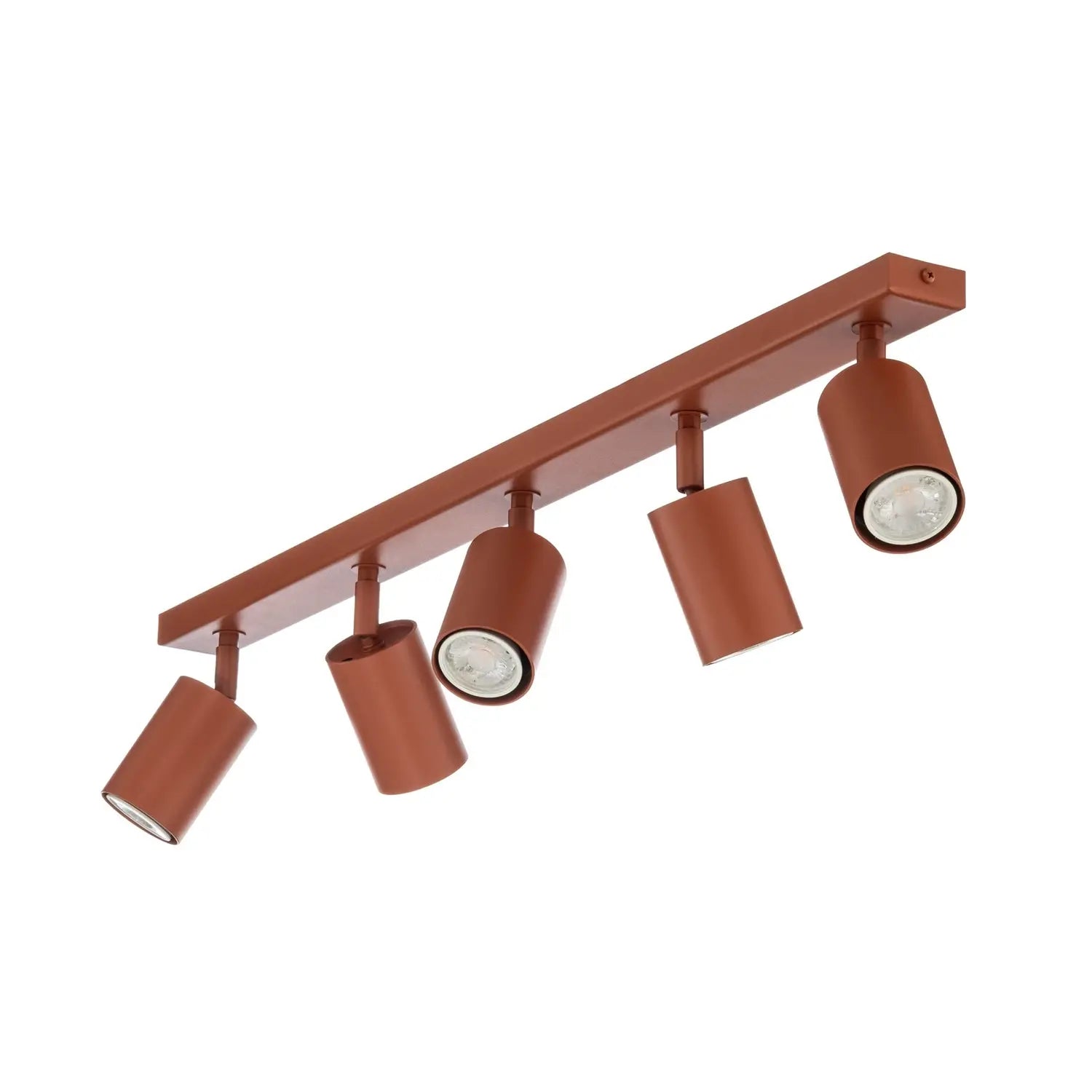 B-Ware Deckenstrahler Zoom Deckenspot Lampe Rot Stahl Pulverbeschichtet Gu10 5 Flg - 5907555378453