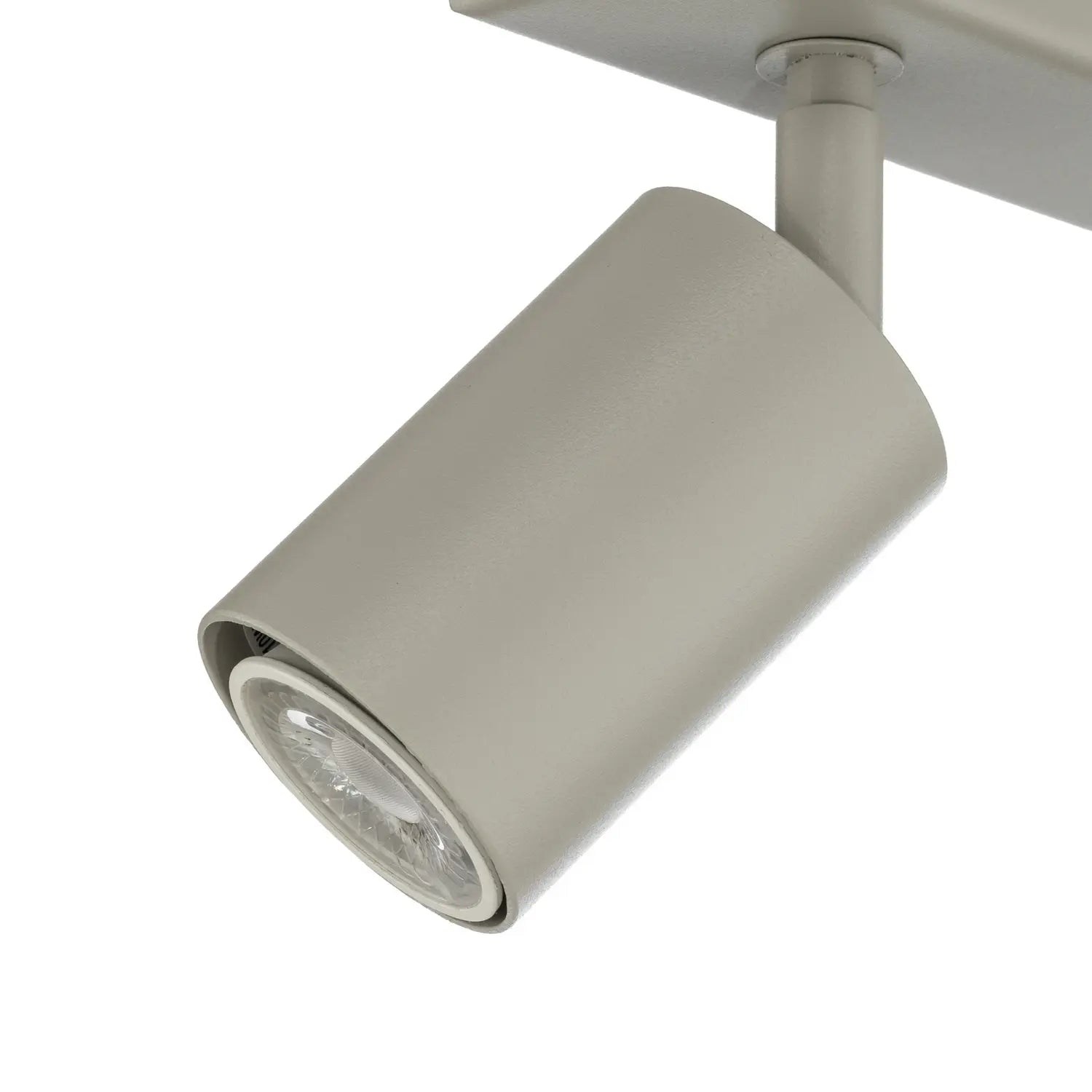 B-Ware Deckenstrahler Zoom Deckenleuchte Strahler Grau Beige Stahl 5 Flg Lampe Gu10 - 5907555378484