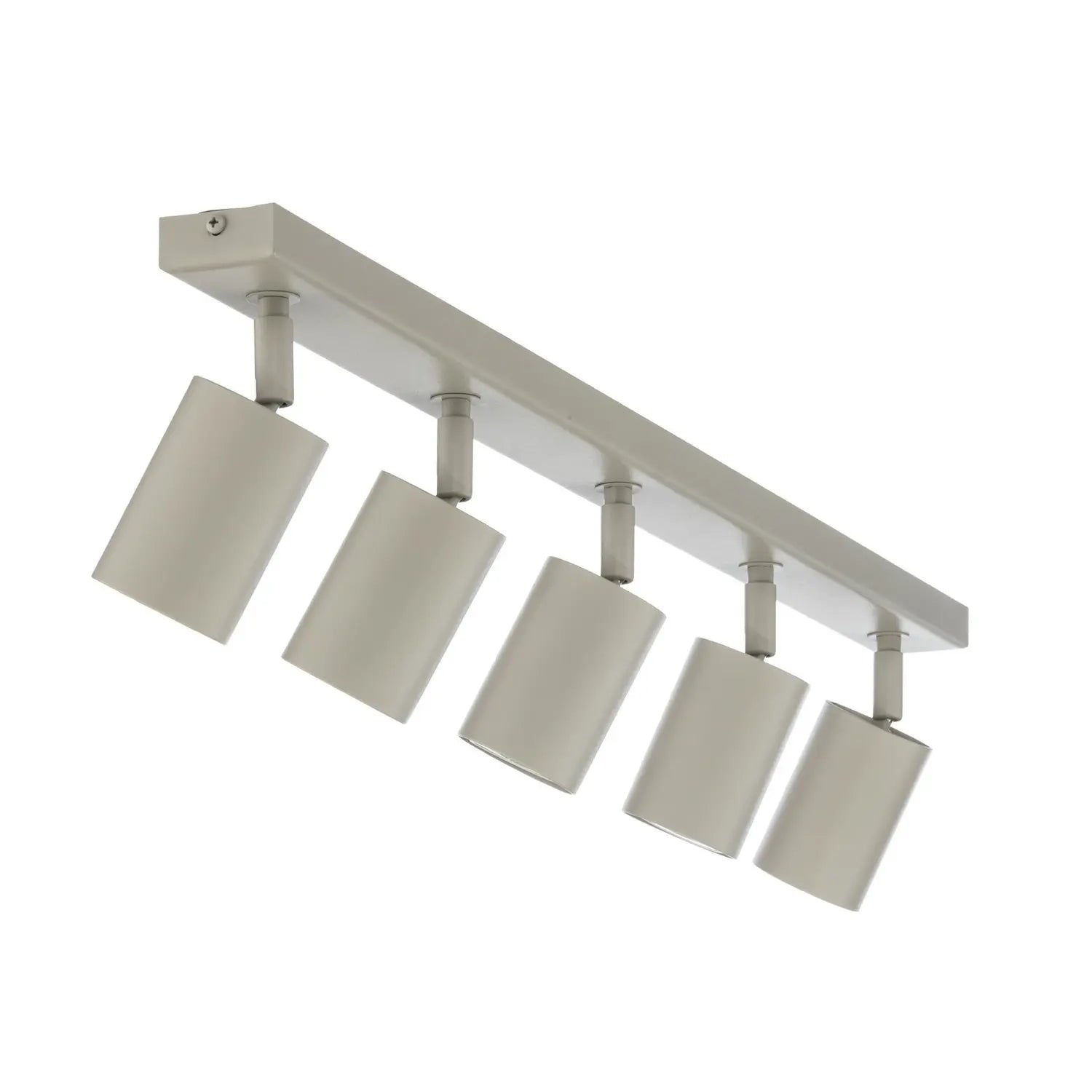 B-Ware Deckenstrahler Zoom Deckenleuchte Strahler Grau Beige Stahl 5 Flg Lampe Gu10 - 5907555378484