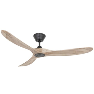 B-Ware Casa Fan Deckenventilator Eco Genuino 152 Schwarz Holz Hell Ventilator Lüfter