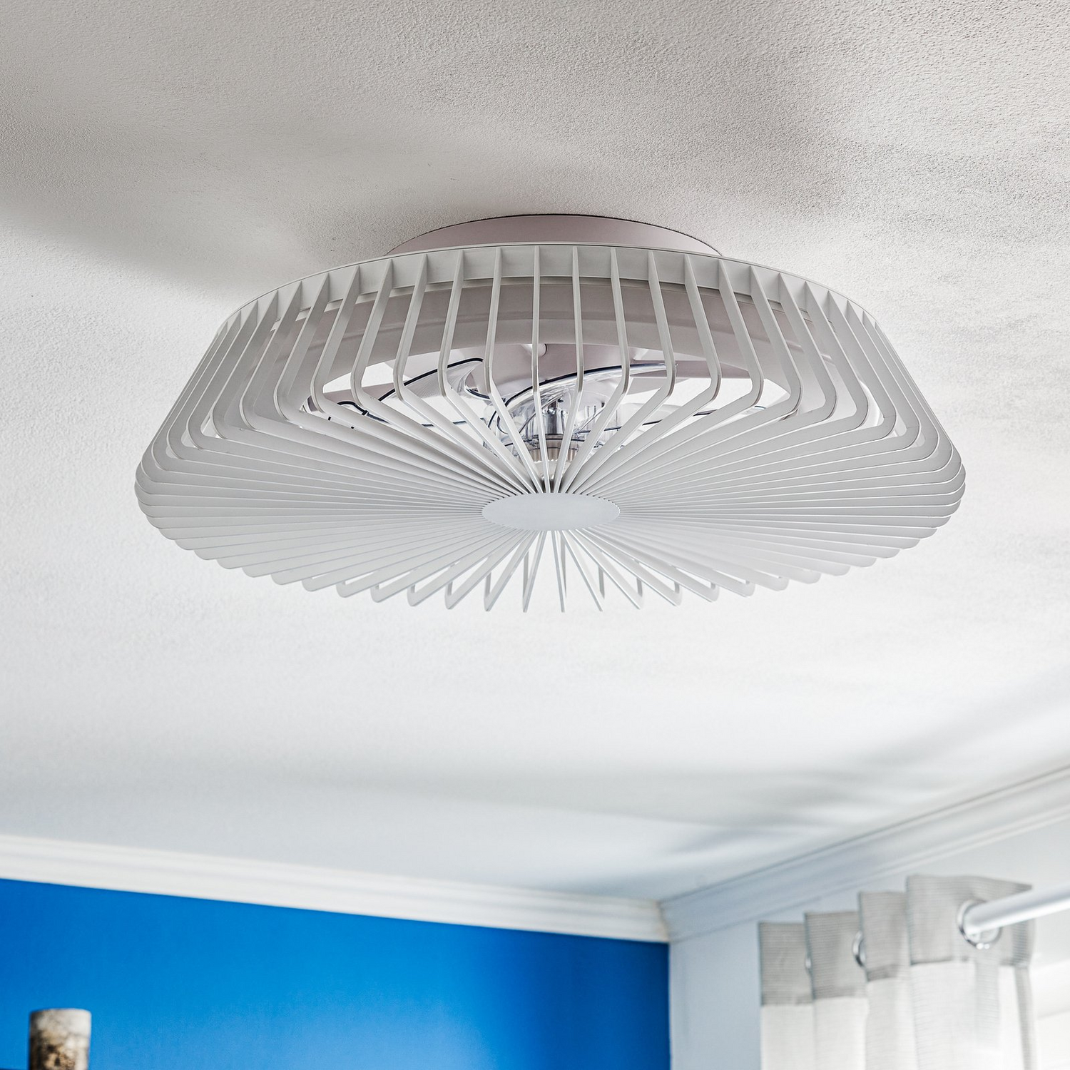 B-Ware Mantra Iluminación Deckenventilator Himalaya Led Mit Lampe App Weiß Siehe Text - 8435153271205