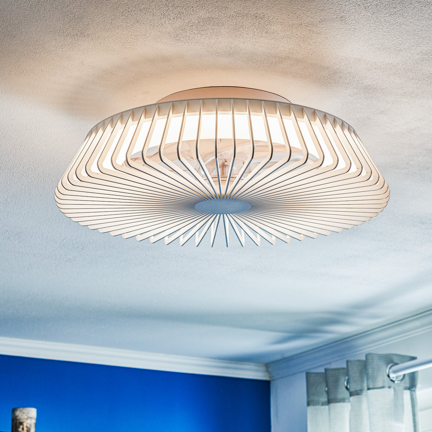 Mantra Iluminación Deckenventilator Himalaya Led Ventilator Mit  Lampe App Weiß B-Ware