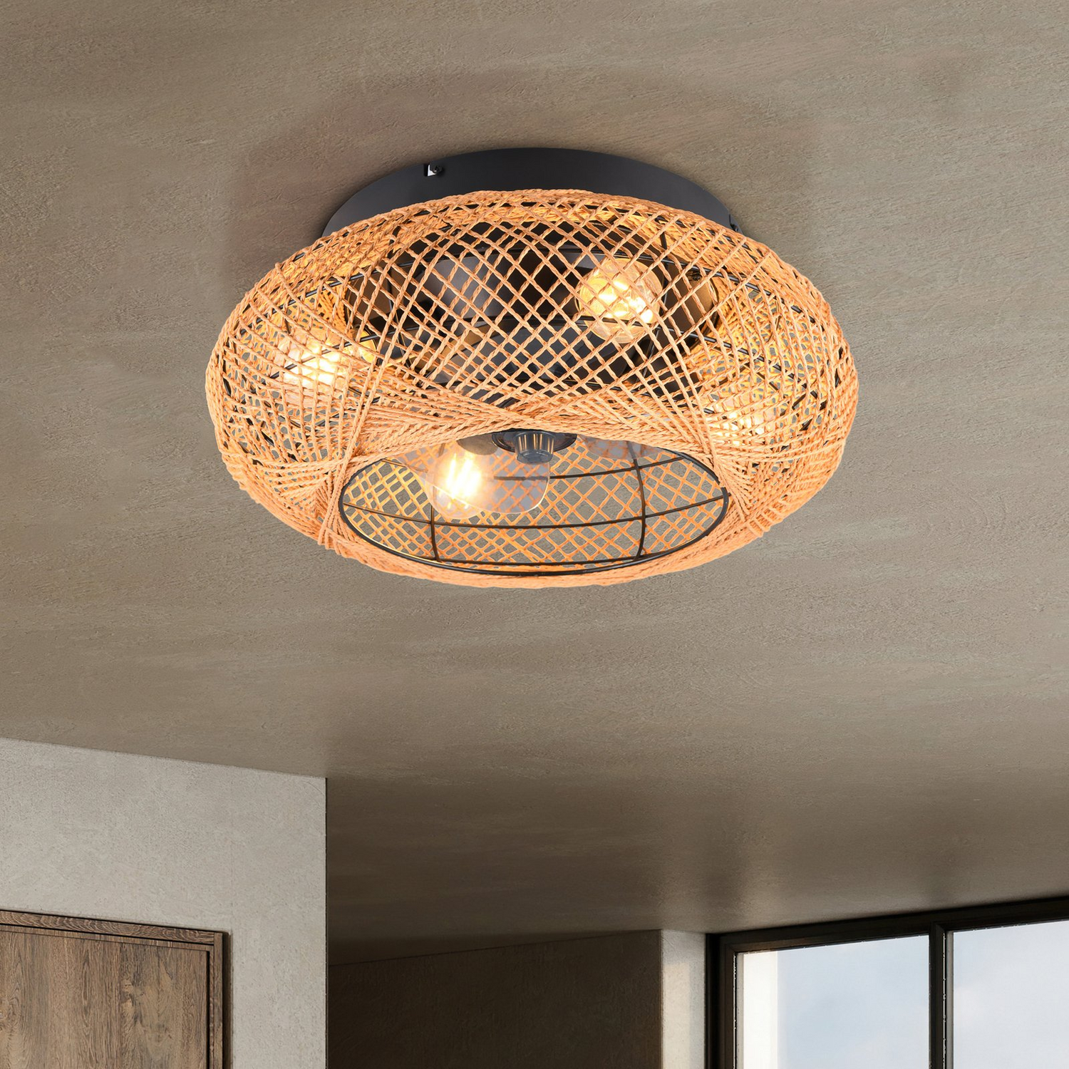 B-Ware Reality Leuchten Deckenventilator Lillesand Mit Licht Leise ø 50 Cm Ventilator - 4017807605259