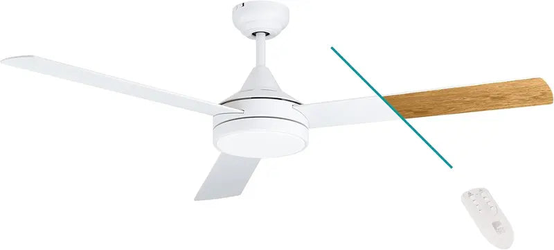 Eglo Deckenventilator Ventilator Sesimbra Mit Led Fernbedienung Weiß 1 Flammig B-Ware - 9002759350796