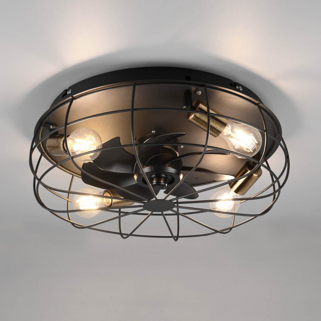 Reality Leuchten Deckenventilator Ventilator Mit Beleuchtung Deckenlampe Leuchte B-Ware - 4017807529562