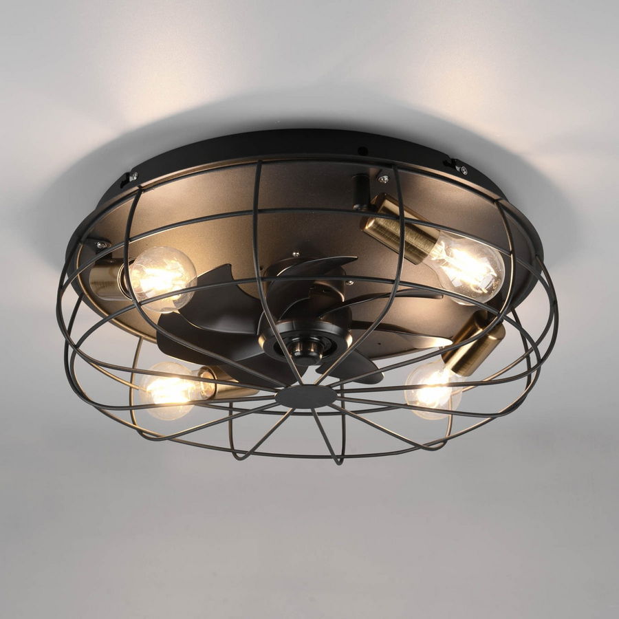 Reality Leuchten Deckenventilator Ventilator Mit Beleuchtung Deckenlampe Leuchte B-Ware - 4017807529562