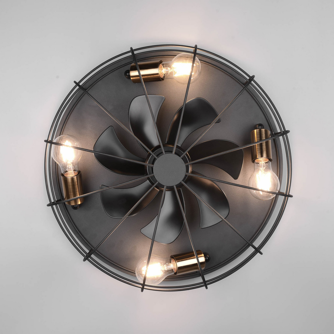 Reality Leuchten Deckenventilator Ventilator Mit Beleuchtung Deckenlampe Leuchte B-Ware - 4017807529562