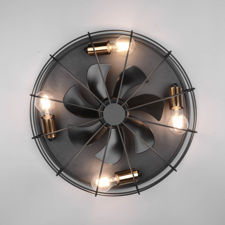 Reality Leuchten Deckenventilator Ventilator Mit Beleuchtung Deckenlampe Leuchte B-Ware - 4017807529562