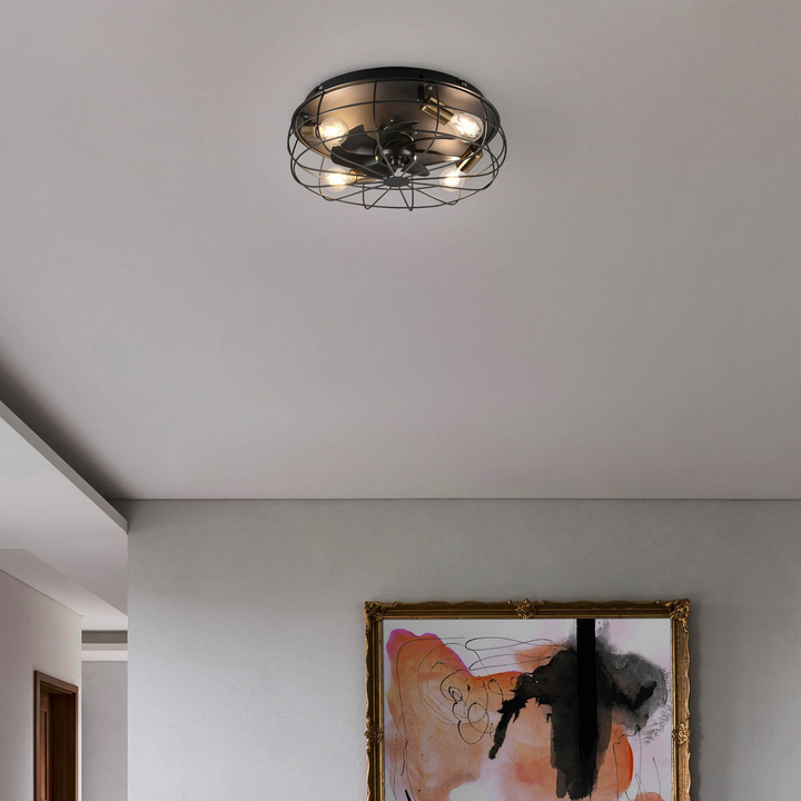 Reality Leuchten Deckenventilator Ventilator Mit Beleuchtung Deckenlampe Leuchte B-Ware - 4017807529562