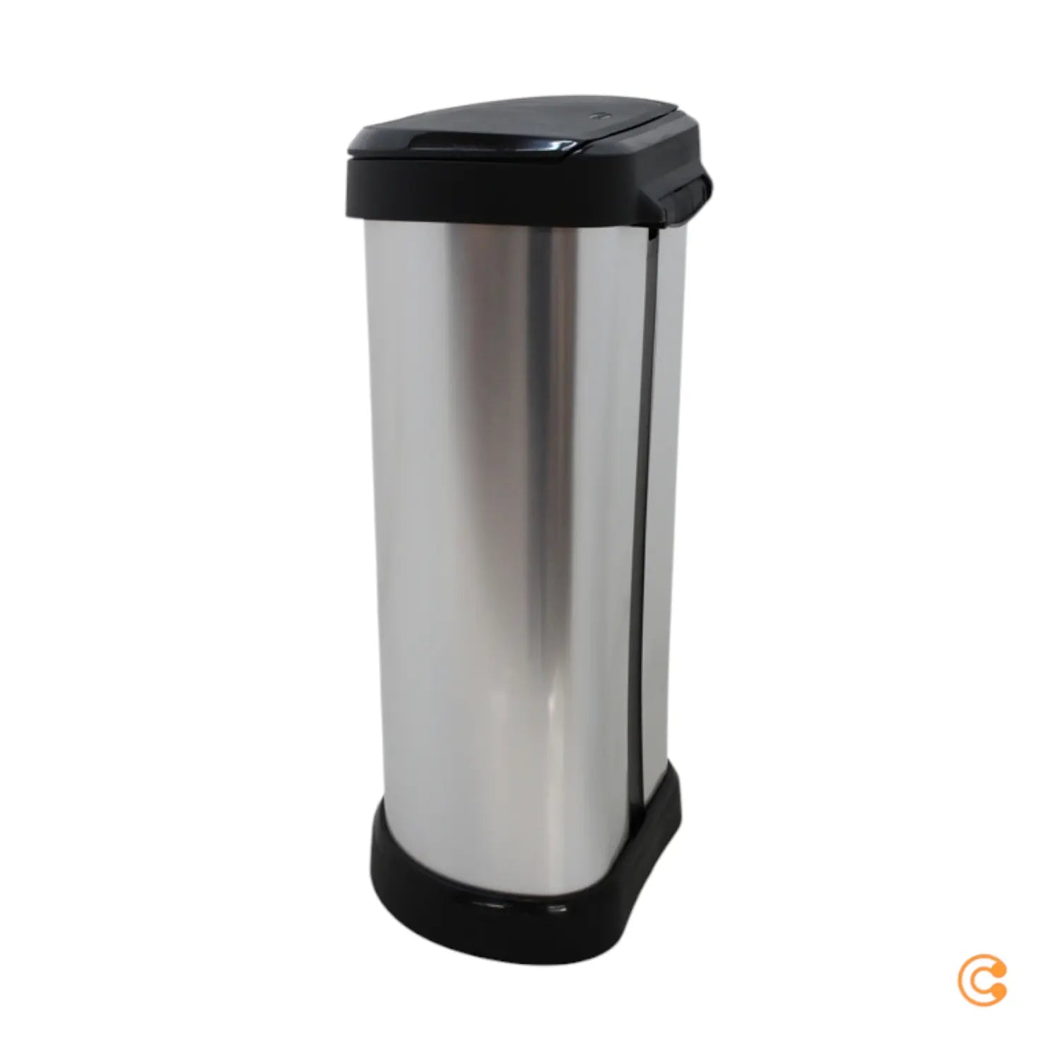 B-Ware Curver Deco Bin 240641 Mülleimer 40 Liter Silber Metall Siehe Text/Foto - 3253922130387