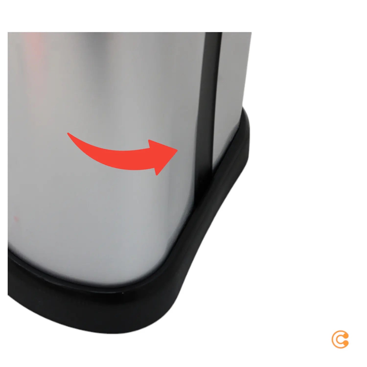 B-Ware Curver Deco Bin 240641 Mülleimer 40 Liter Silber Metall Siehe Text/Foto - 3253922130387