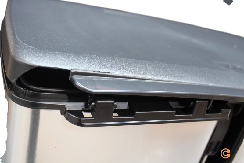 Curver Deco Bin Slim 254619 Mülleimer 52 L Silber Eimer Siehe Text/Foto C-Ware