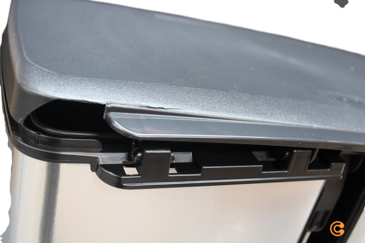 Curver Deco Bin Slim 254619 Mülleimer 52 L Silber Eimer Siehe Text/Foto C-Ware