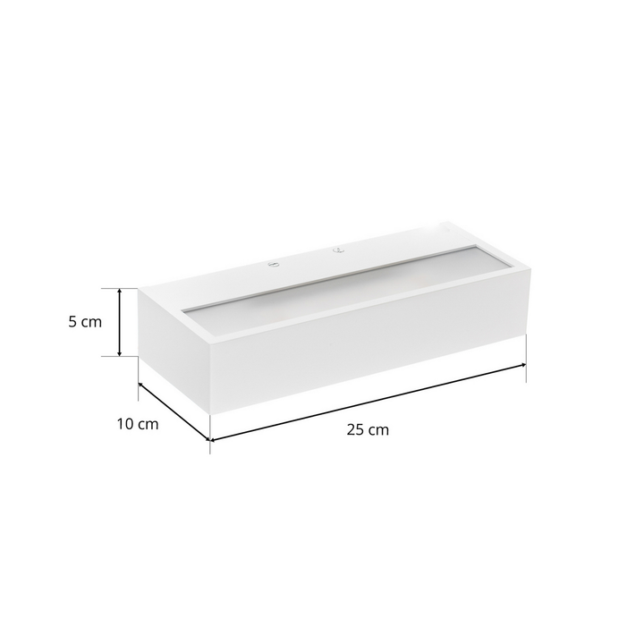 Decor Walther Led Wandlampe Leuchte Box N Badezimmerleuchte Weiß 2700 K 25cm B-Ware