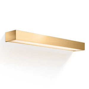 B-Ware Decor Walther Wandlampe Wandleuchte Led Box Gold Matt Messing Acryl 60cm