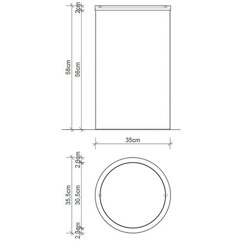 B-Ware Decor Walther Dw 121 Wäschebehälter Wäschekorb Wäscheaufbewahrung Wäsche Weiß - 4250412867234