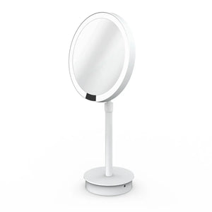 B-Ware Decor Walther Standspiegel Schminkspiegel Kosmetikspiegel Led Weiß Sensor Akku