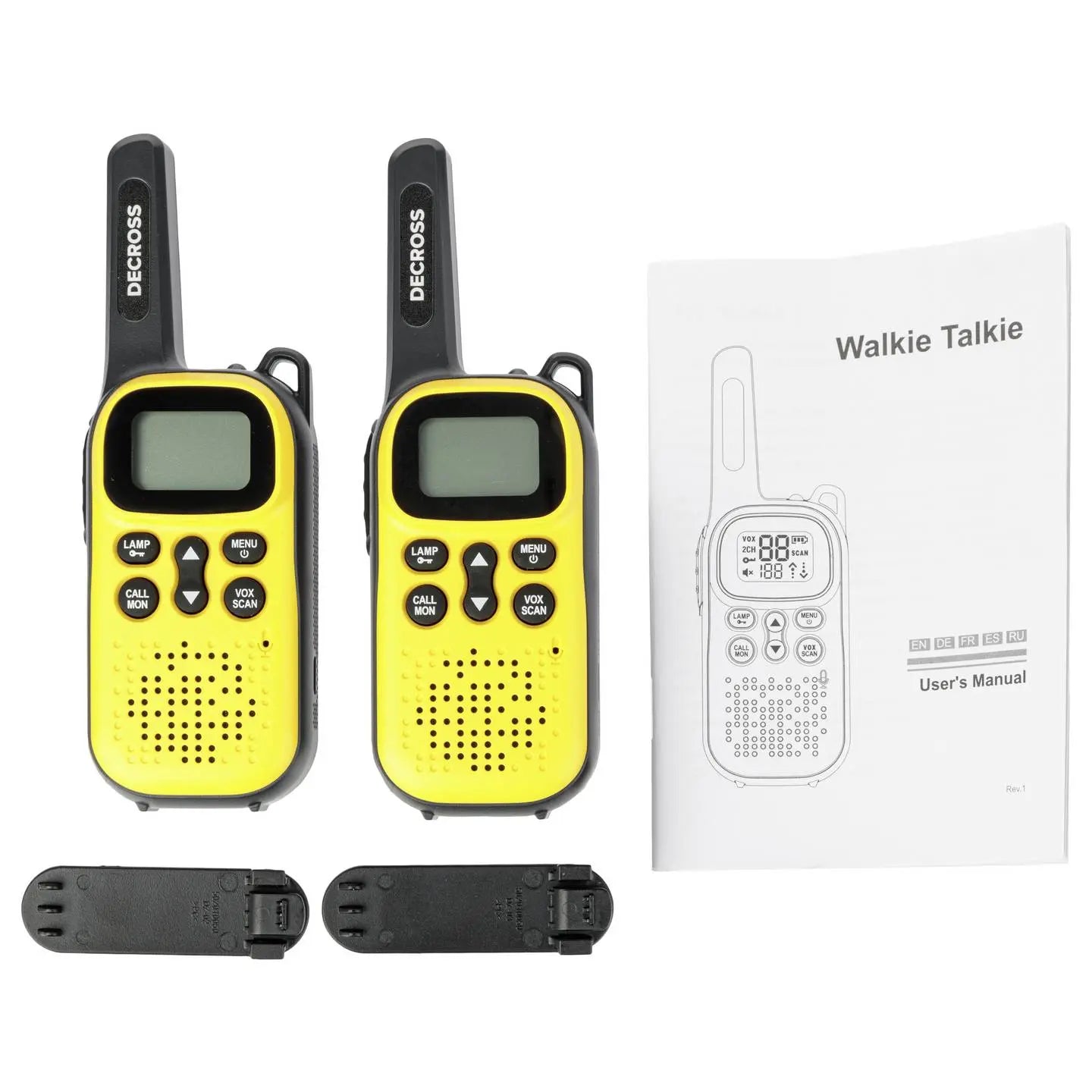 B-Ware Decross Pmr Handfunkgerät Walkie Talkie Funkgerät Gelb Twin Set Dc43 Outdoor - 4751042900013