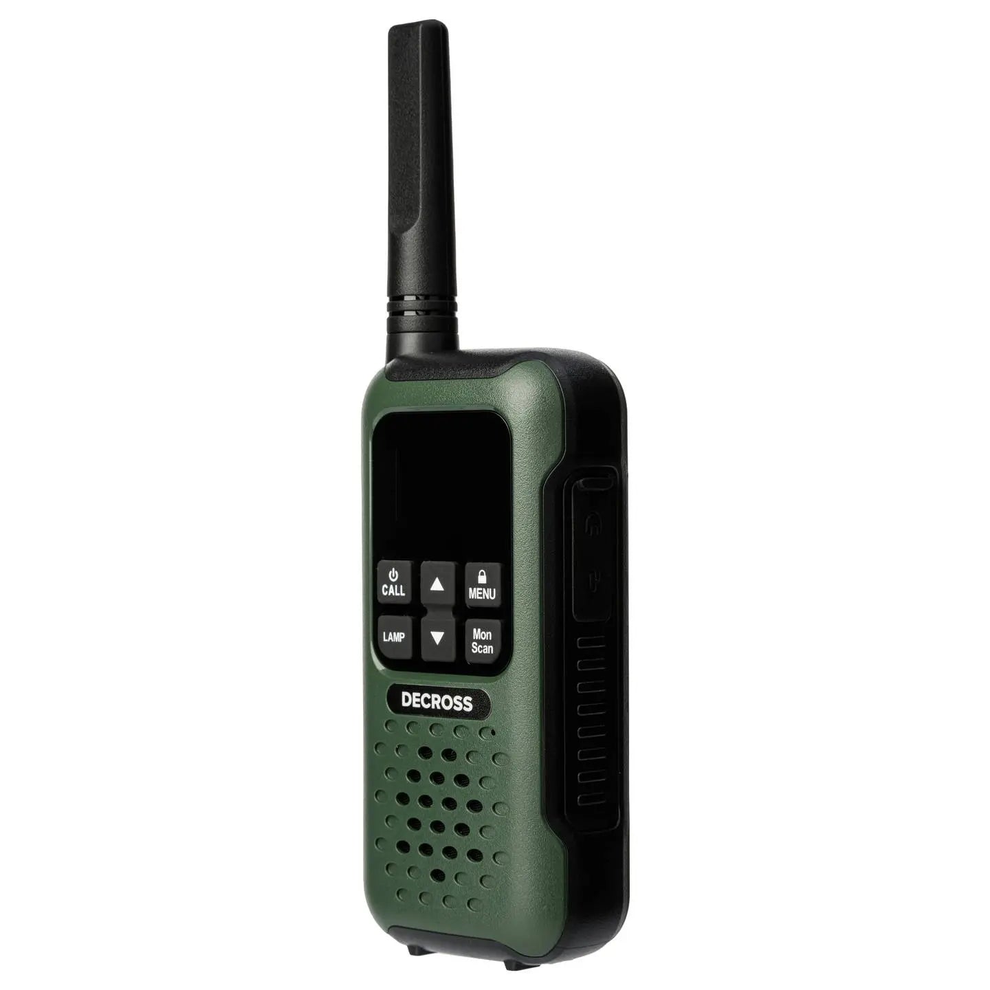 B-Ware Decross Funkgerät Walkie Talkie Pmr Dunkelgrün Ladegerät Gürtelclip Akku 2er Set - 4751042900051